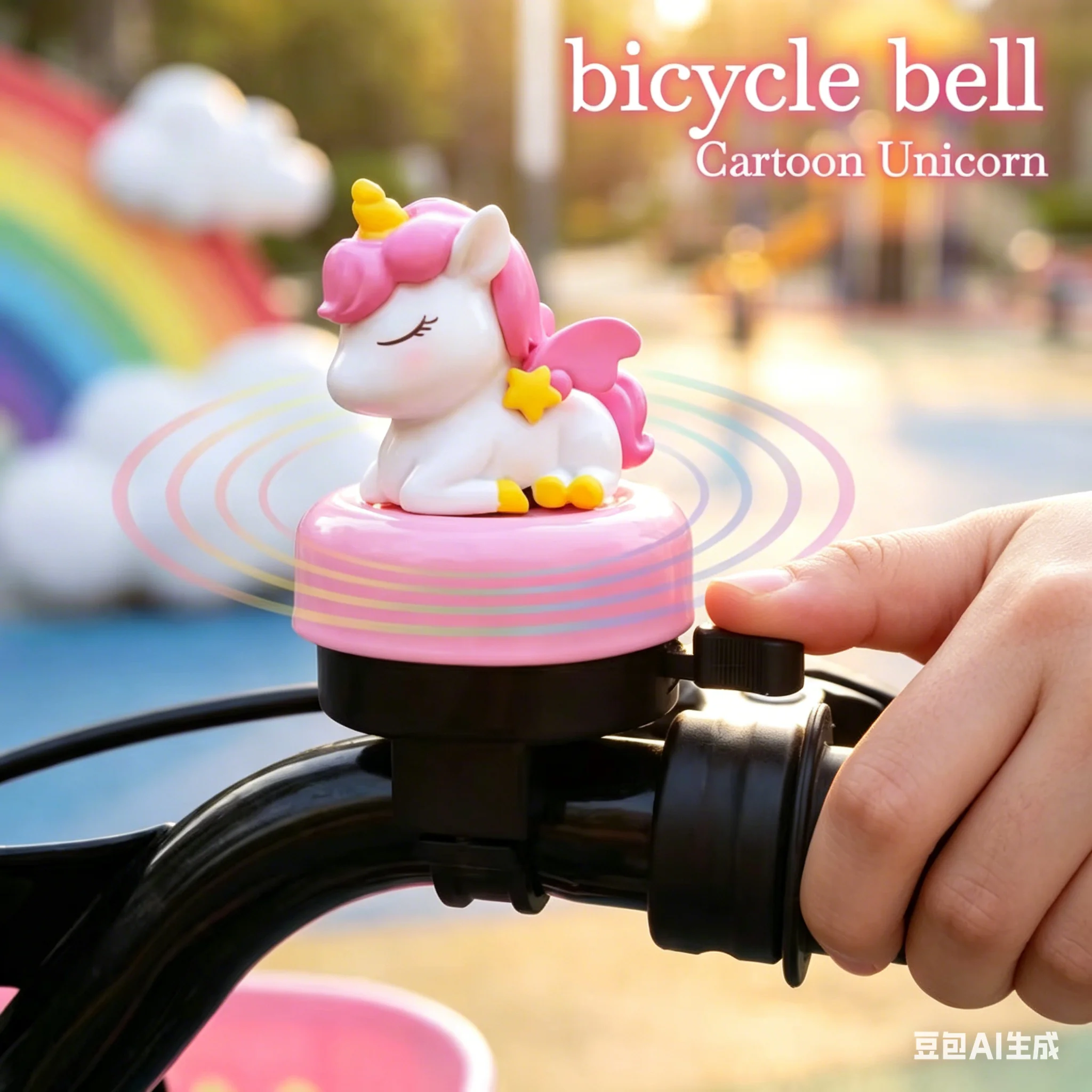 

Cute Cartoon Unicorn Bicycle Bell Universal Loud Clear Horn for Kids Balance Bike Bicycle Skateboard Scooter Accessories Gift