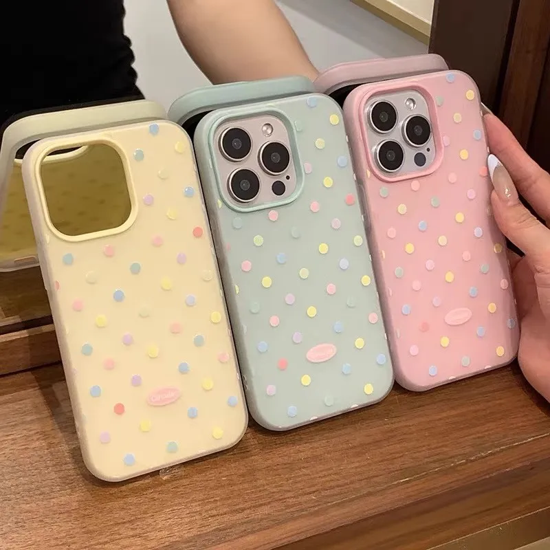 حافظة على شكل فيونكة على شكل قلب منقط لهاتف Honor 400 Lite Pro 90 Lite 5G X9D X7B X9B Magic 6 Lite Matte 2 في 1 غطاء جيلي #1