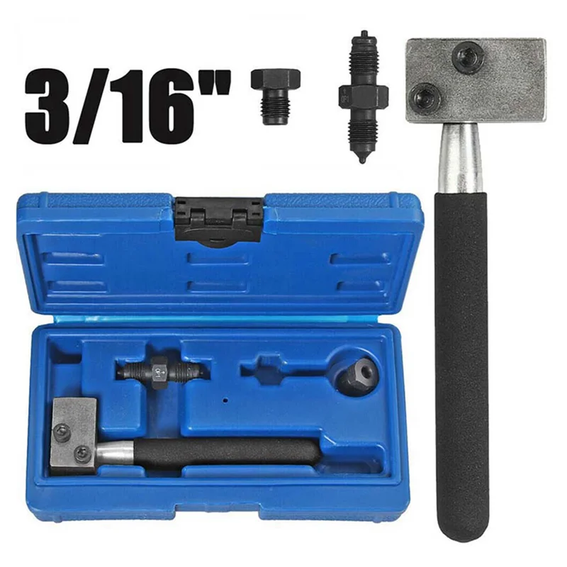

Premium-2X Brake Line Flaring Tool Automotive Brake Line Double Flaring Tool 4.75Mm F Flaring Tool Brake Tube Reamer