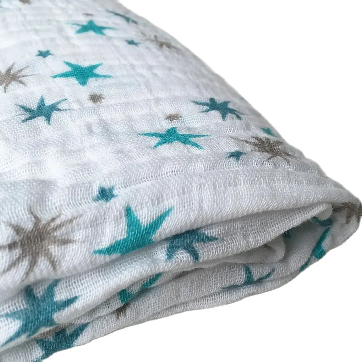 Sigzagor-musselina cobertor para o bebê, algodão toalha de banho para recém-nascidos fotografia, 42x 46inches