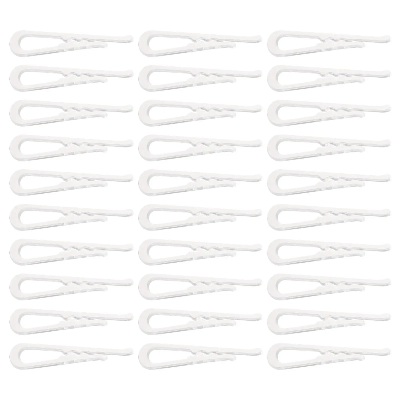 

200 Pcs Clothes Fixing Clips Premium Plastic Clothes Apron Toys Ties Fixing Shirt Clamps Garment Transparent