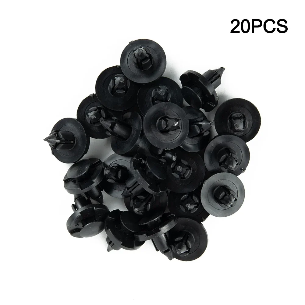 20pcs Car Plastic Rivet Fastener Mud Flaps Bumper  Push Clips For Nissan Push Clips Under Engine Splash Guard Rivet Fastener Cli