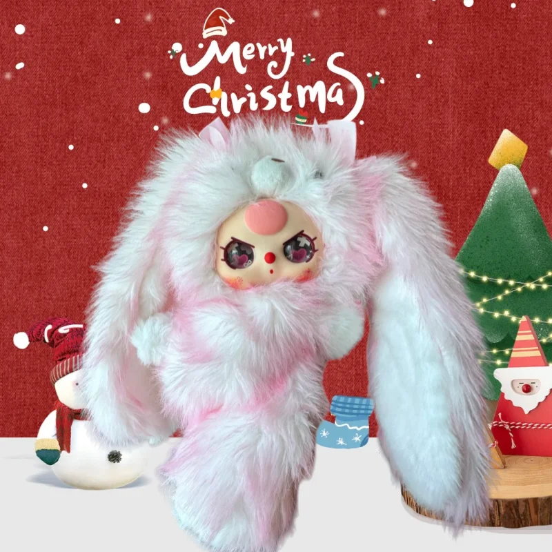 طفل ثلاثة 400% 30 سنتيمتر عناق الطفل على ظهره أفخم الفينيل الوجه صندوق أعمى سلسلة ظهره لطيف ليتل أرنب دمية دب هدية الكريسماس