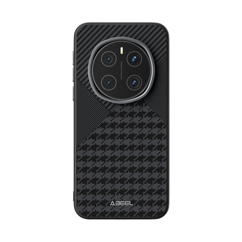 

For HUAWEI Honor Magic 7 Pro Ultra Case Magsafe Magnetic Wireless Charging Carbon graid Pattern Camera Circle Mobile Phone Case