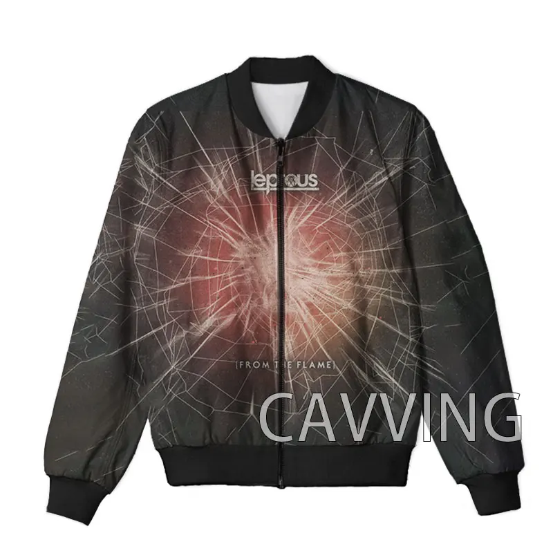 CAVVING 3D Printed  Leprous Band  Zipper Bomber Jackets Men Overcoat Mens Coat Zip Up Jackets for Women/Men