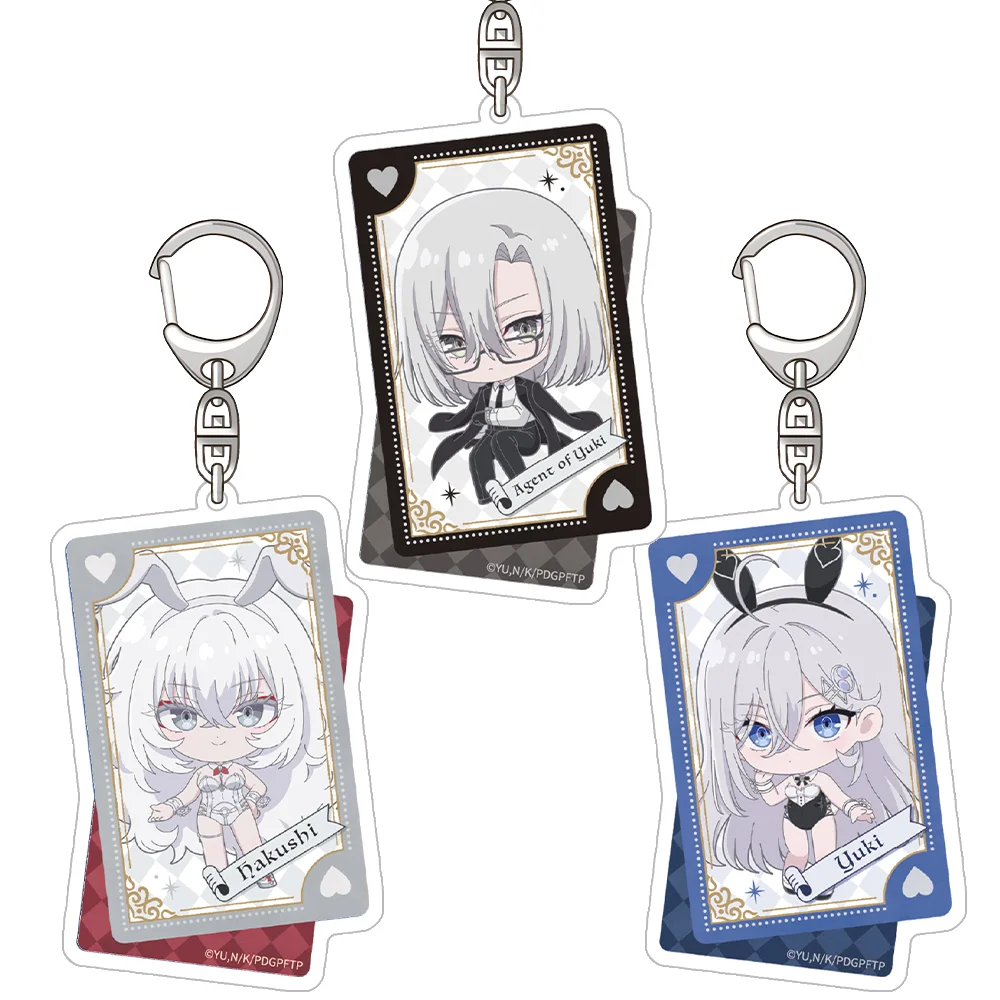 Playing Death Games to Put Food on the Table Yuki Hakushi Agent of yuki Acrylic Keychain Bag pendant anime goods Fans Charm Gift
