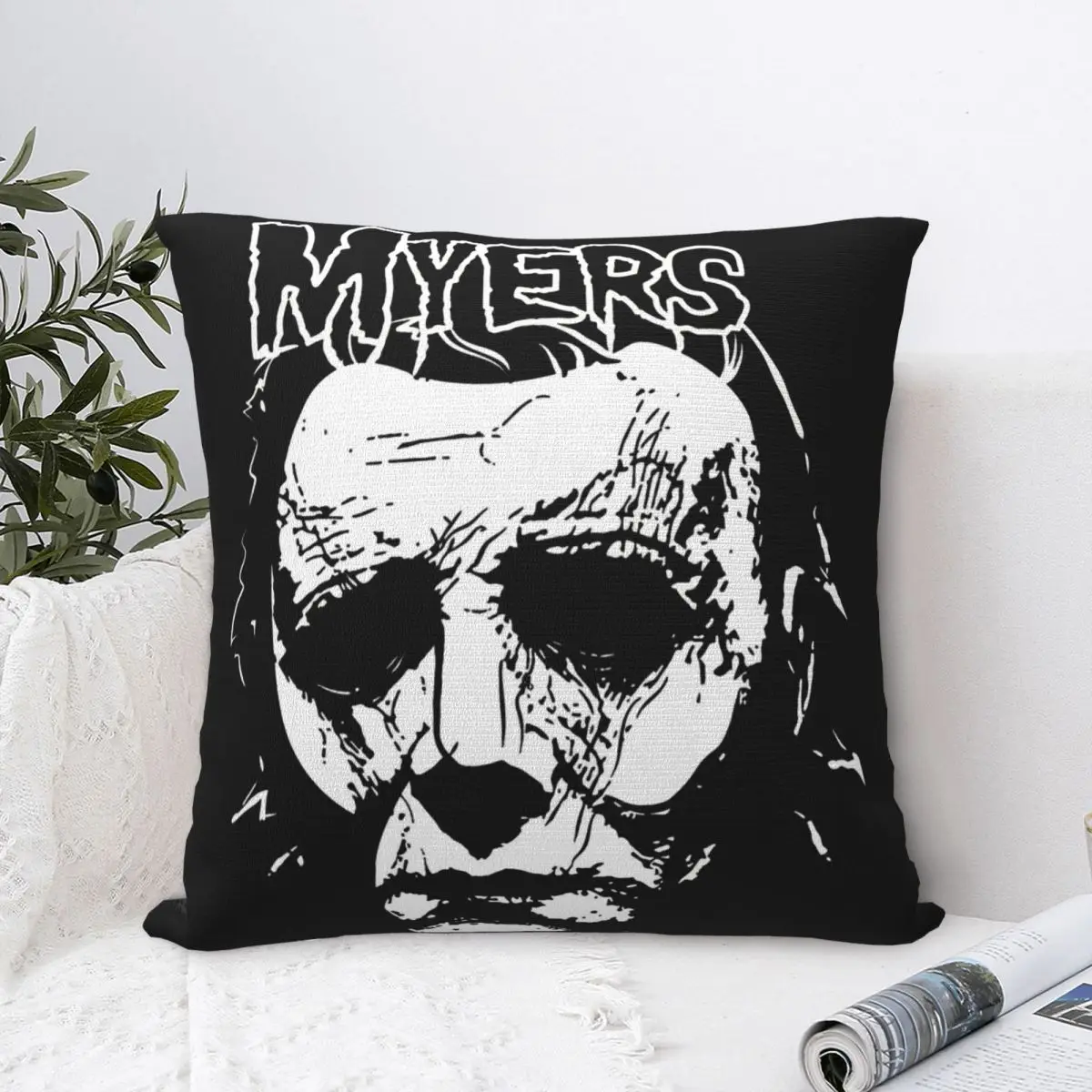 Trendy Home Misfit Myers Michael Myers Halloween Horror MovieDecoration Pillowcases Accessories Pillow Cover Zippered