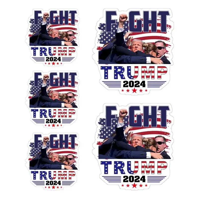 2024 Fight Stickers Still Fighting Bumper Sticker 5pcd Assassination Attempt Laptop Decal Still Fighting Sticker 2024 Political