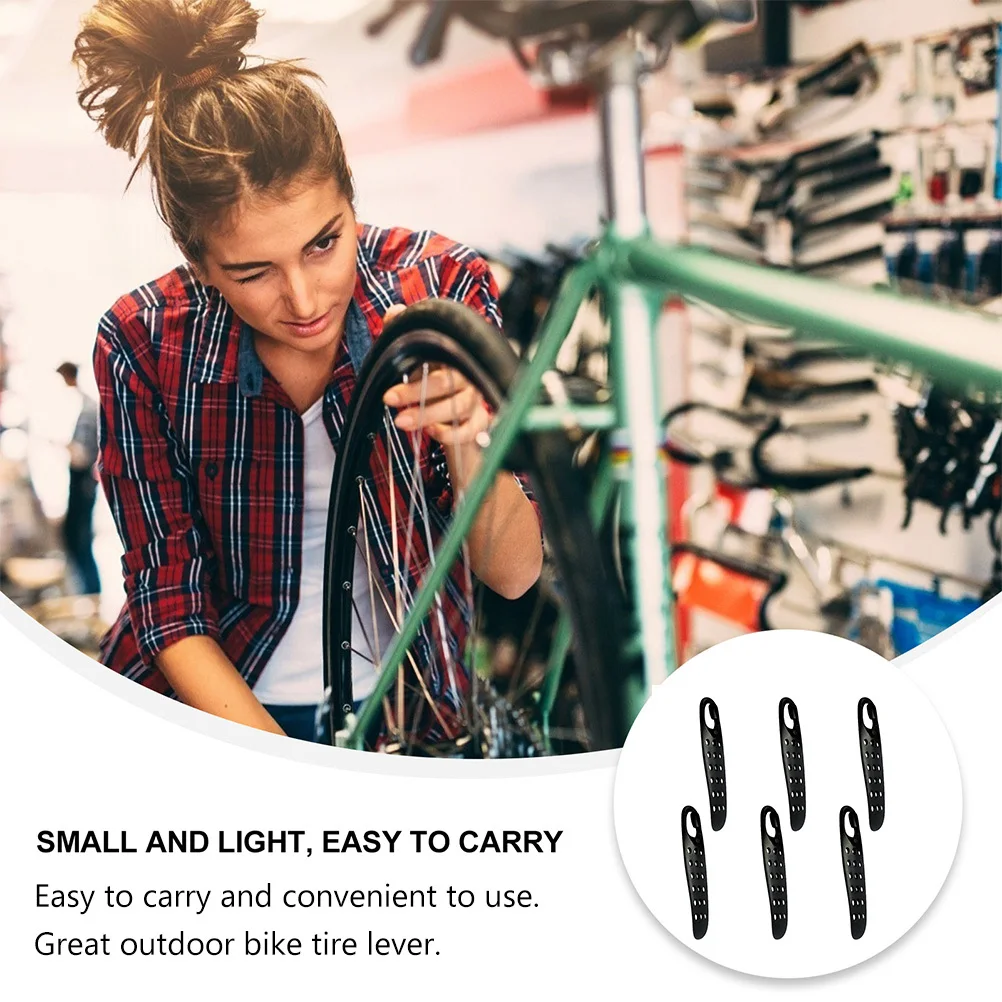 

6Pcs Bicycle Tire Repair Tools Heavy Duty Plastic Tire Levers for Quick Mounting and Demounting All Bike Models