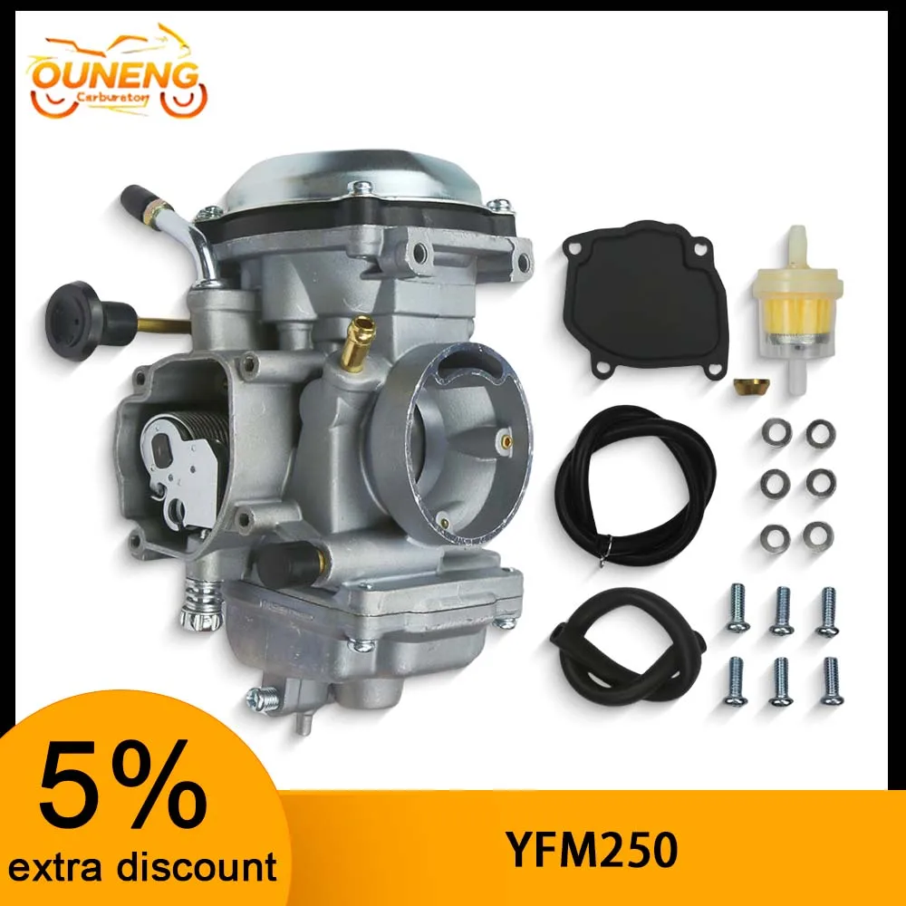 

Motorcycle Carburetor For Yamaha Bear Tracker 250 YFM250 Big Bear 350 Tracker YFM350 YFM350FW 4X4 4 WU-14901-00-00 1999-2004 ATV