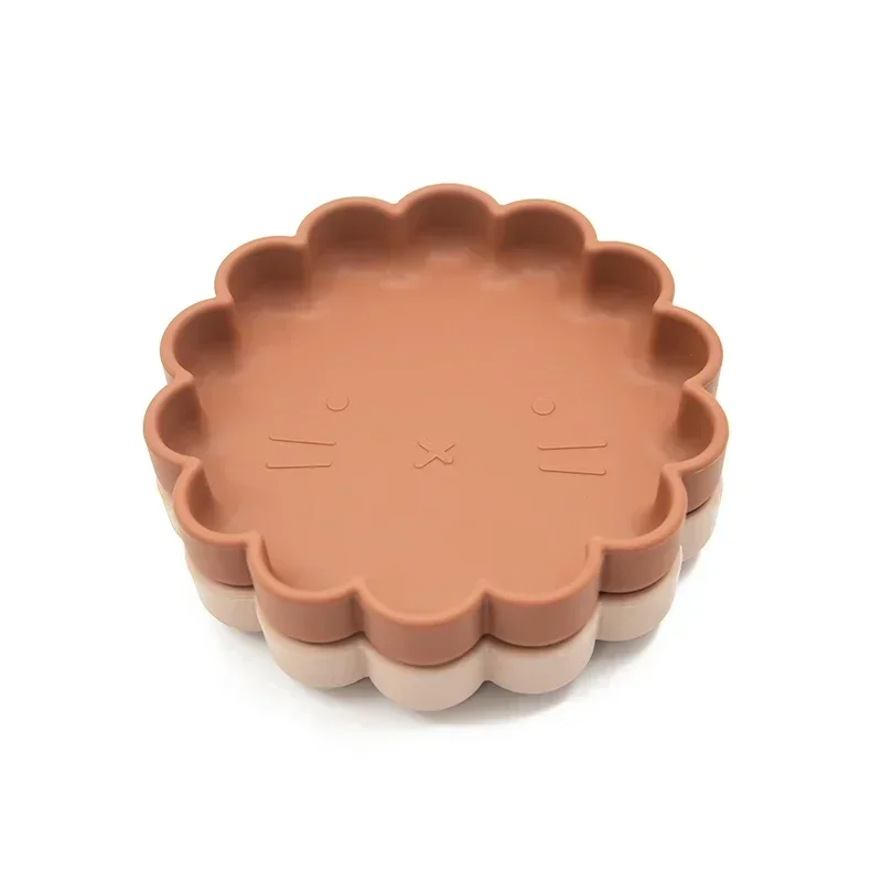 Best Seller Lion Style Flower Silicone Plate BPA Free Food Grade Silicone Suction Plate Sample Available For Quality Check