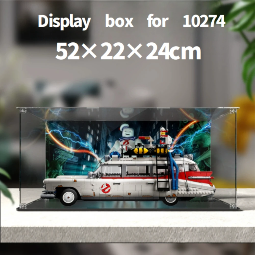 3mm Thick Acrylic Display Box Jkw For Lego 10274 Ghostbusters Ecto-1dustproof Clear Display Case Blocks Not Included 52×22×24cm