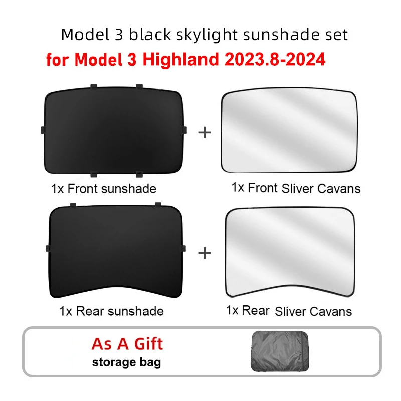Mesh Roof Black 4p