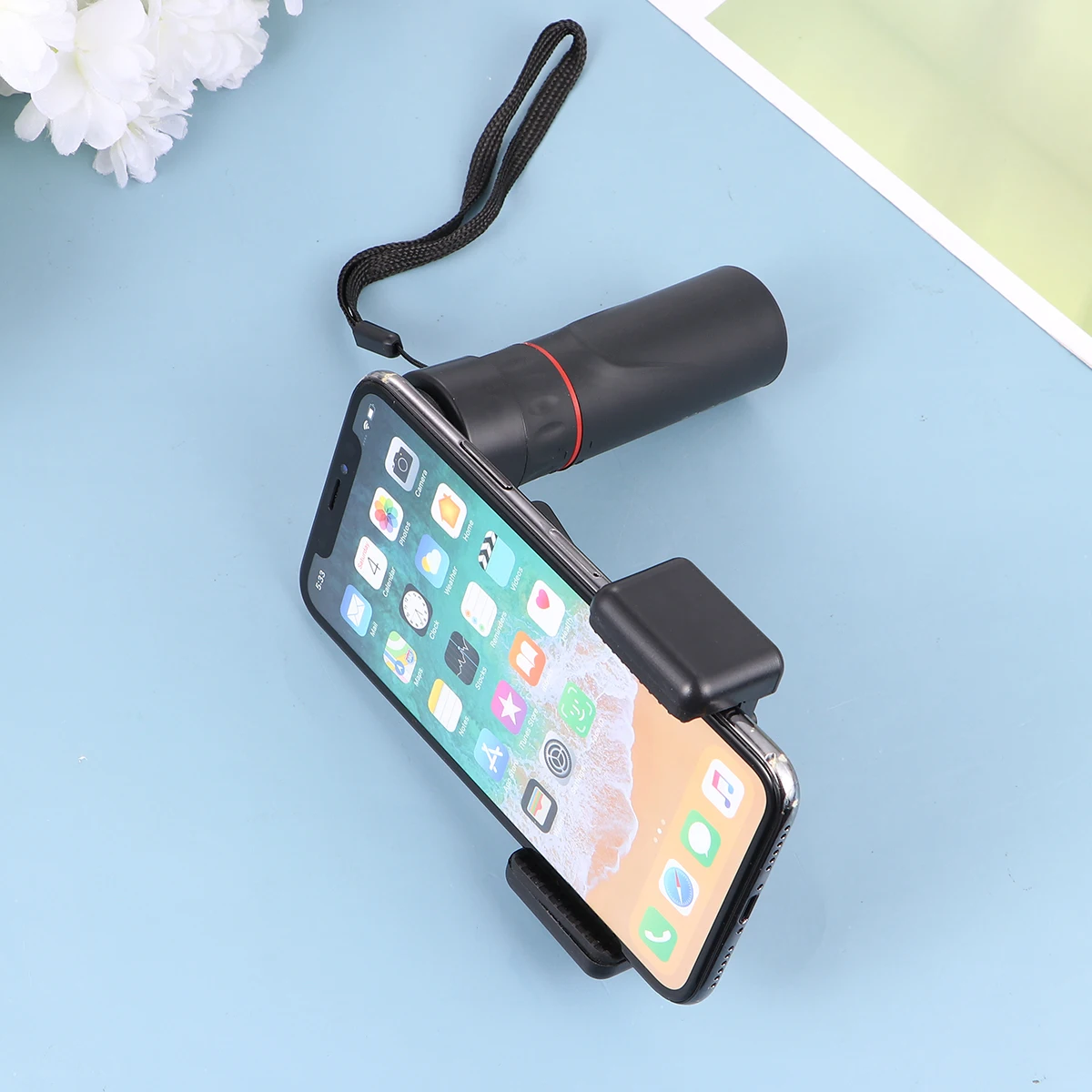 

1pc Outdoor Single-Tube Telescope Durable Portable Birdwatching Monocular Night Goggles For Elderly Lightweight Black With