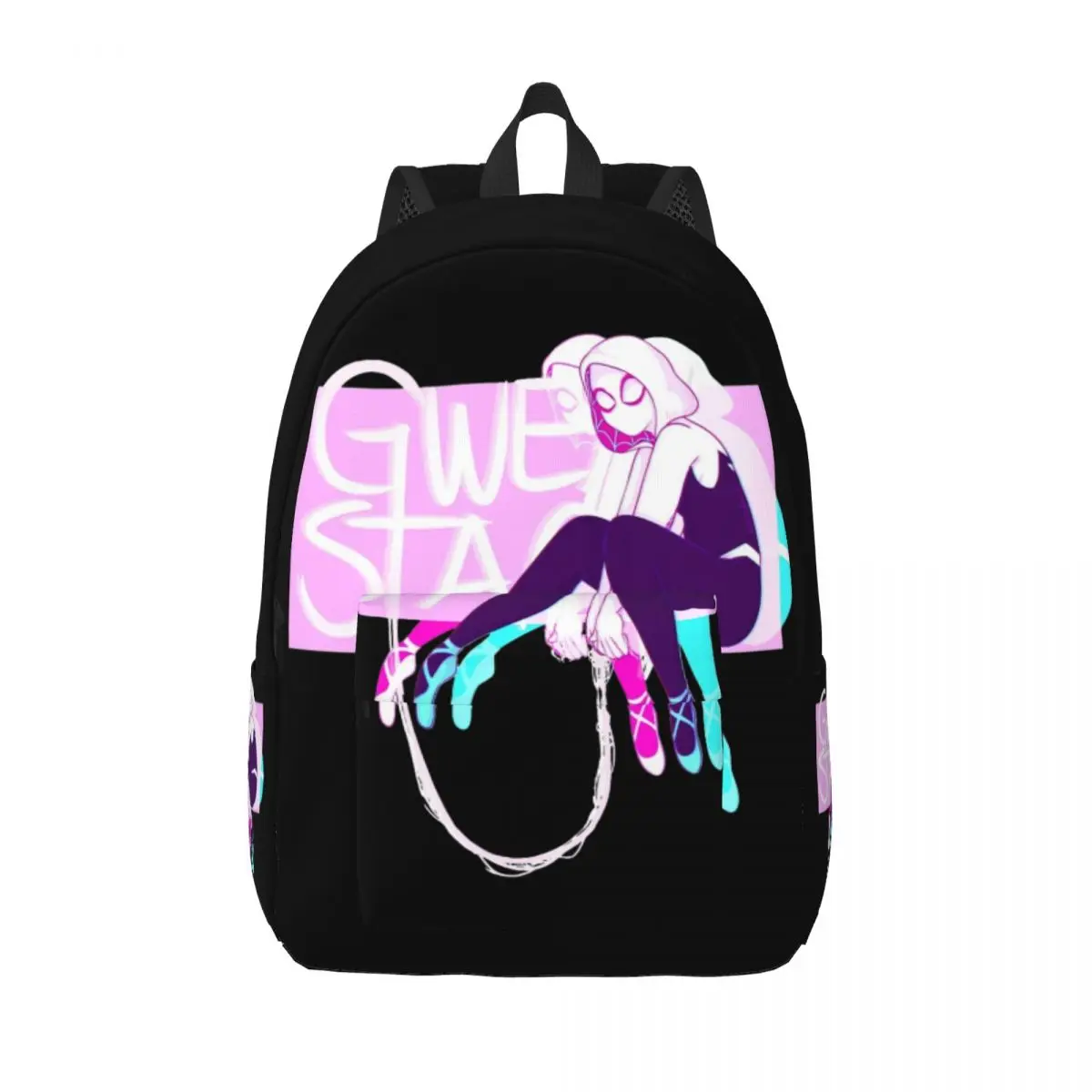 Spider-Gwen Spider Gwen Backpack Elementary High College School Student Book Bags Teens Daypack Travel