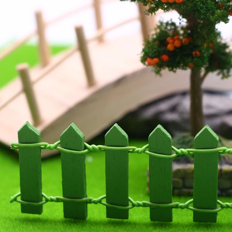 Lot de 10, maison de poupée 1:12, clôture Flexible Miniature pour jardin et cour, modèle de jouet de décoration