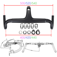 Full internal wiring BALUGOE Gravel Handlebar Carbon fiber Exotropism handle 28.6mm Bicycle Road Bike Handlear 25 degrees