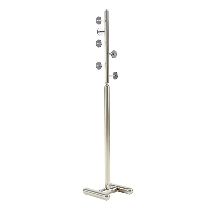Hanger floor to ceiling bedroom stainless steel coat rack wardrobe