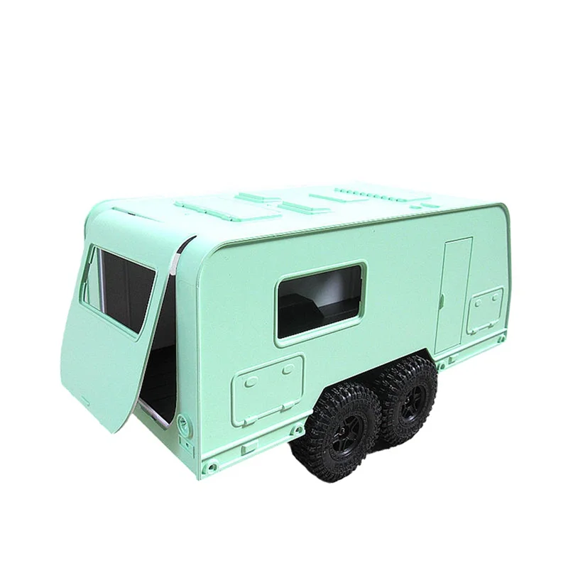 

MYMF-Simulation RV Trailer Recreational Vehicle Model For 1/16 1/18 RC Crawler TRX4M Upgrade Part