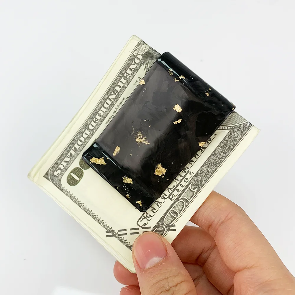 New Trending Unique Design Durable Forged Carbon Fiber Money Clip 38mm Card Holder Clip for Men Women Slim