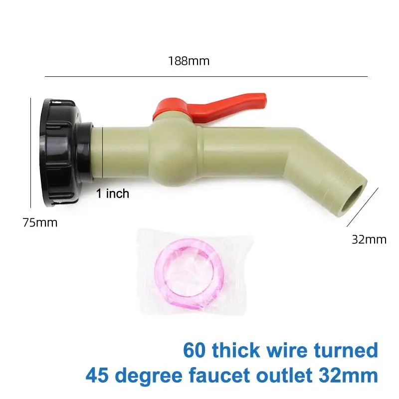 IBC-Tankventil-Verbindungsstück BPA-frei, langlebiger IBC-Tankadapter für Regenwassertransfer und Gartenschlauchnutzung – Detail 4