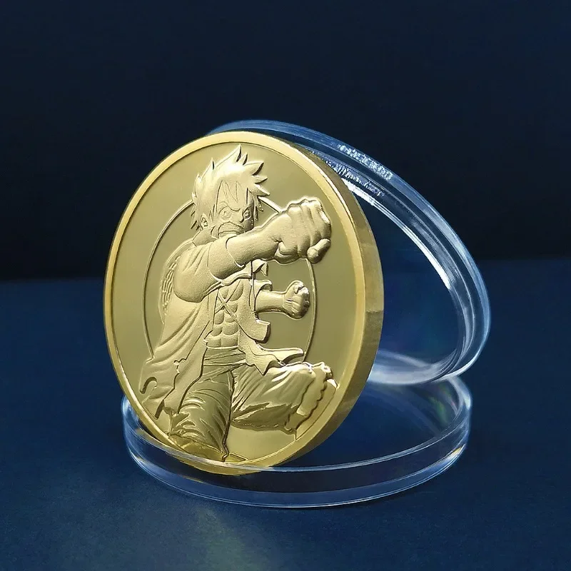 ONE PIECE Monkey D Luffy Commemorative Coin Anime Roronoa Zoro Metals Cartoon Souvenir Art Collection Gift Ornaments Craft Gift