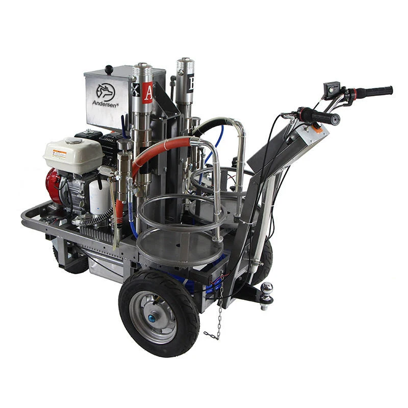 Neue hydraulische Straßenleitungsmaschinen mit automatisierten Pumpen, präzisionsangetrieben für die Straßenmarkierungsindustrie