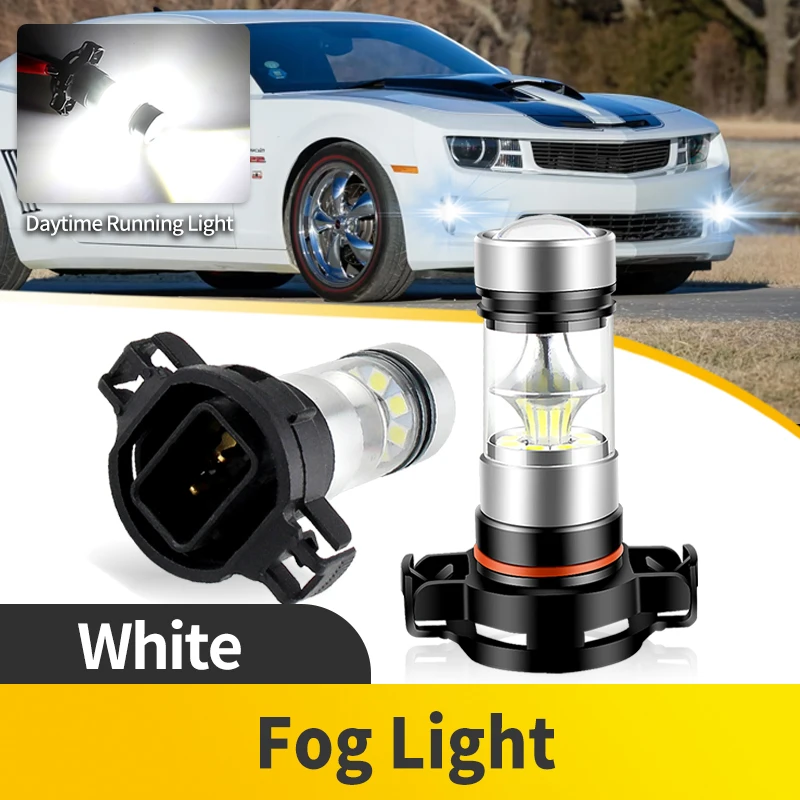 

2PCS H16(EU) LED Fog Lamp Bulb 6000K Super Bright Daytime Running Light 5202 PS19W For Chevy Camaro 2010 2011 2012 2013