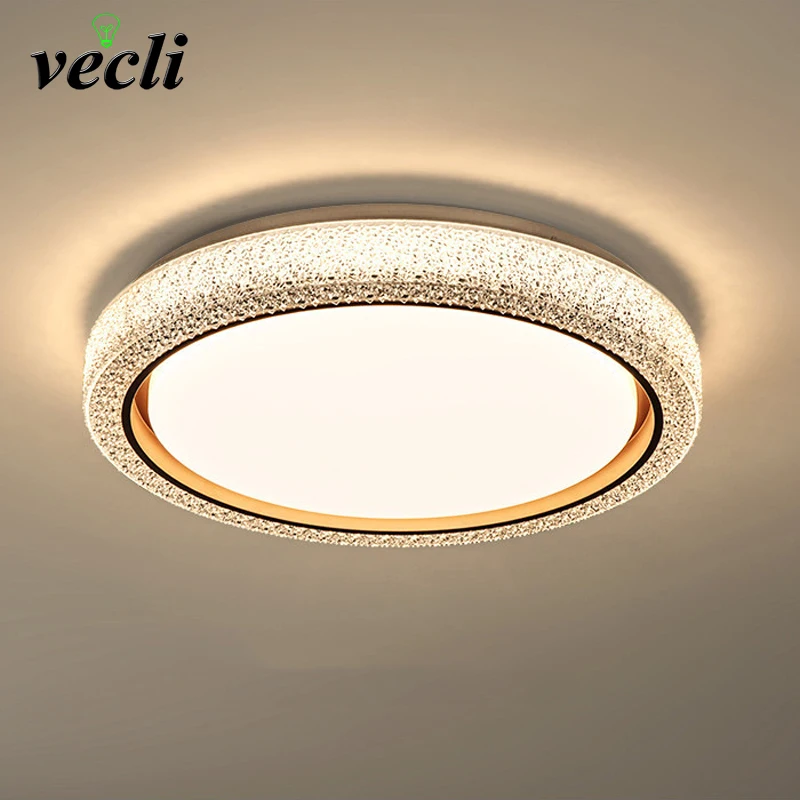 

Modern Light Luxury Crystal Ceiling Light for Bedroom Living Room Dining Room Simple Warm Home Lighting Fixture