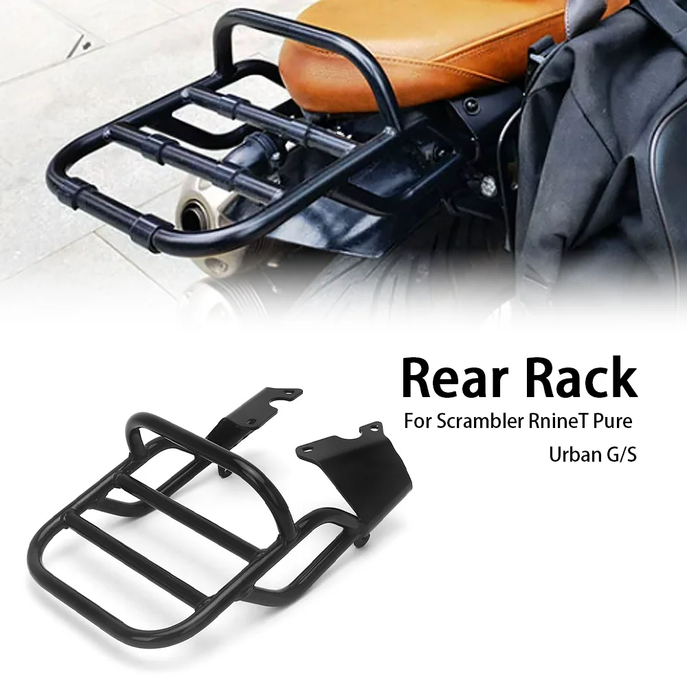 

For BMW R9T R Nine T Urban G/S RnineT Scrambler PureMotorcycle RNINET Rear Rack Luggage Holder Passenger Hand Rail Bar Grip Fit