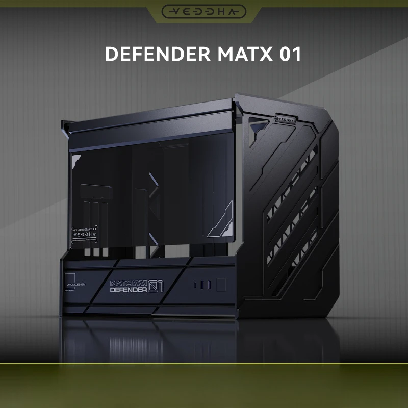 Open Air MATX PC Case Aluminum CNC Gaming Computer Case Support 360mm Liquid Cooling ATX/SFX PSU 400mm GPU DIY Chassis