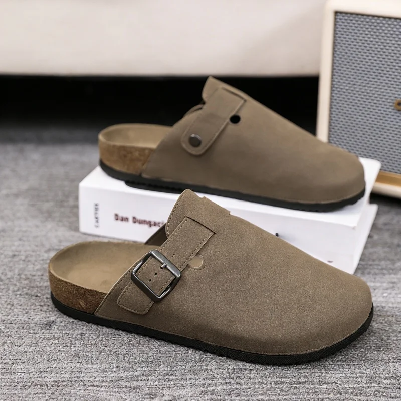 

Versatile Men Summer Closed Toe Slide Slippers Comfy Non Slip Durable Sole Suitable for Indoor Outdoor Leisure Use