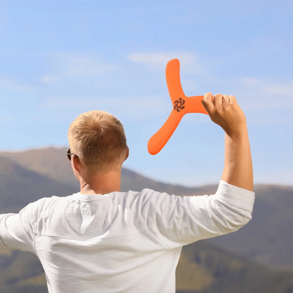 3 pçs engrossado macio voando boomerang para crianças recreação ao ar livre praia esportes disco voador família jogar pegar brinquedo de esportes ao ar livre