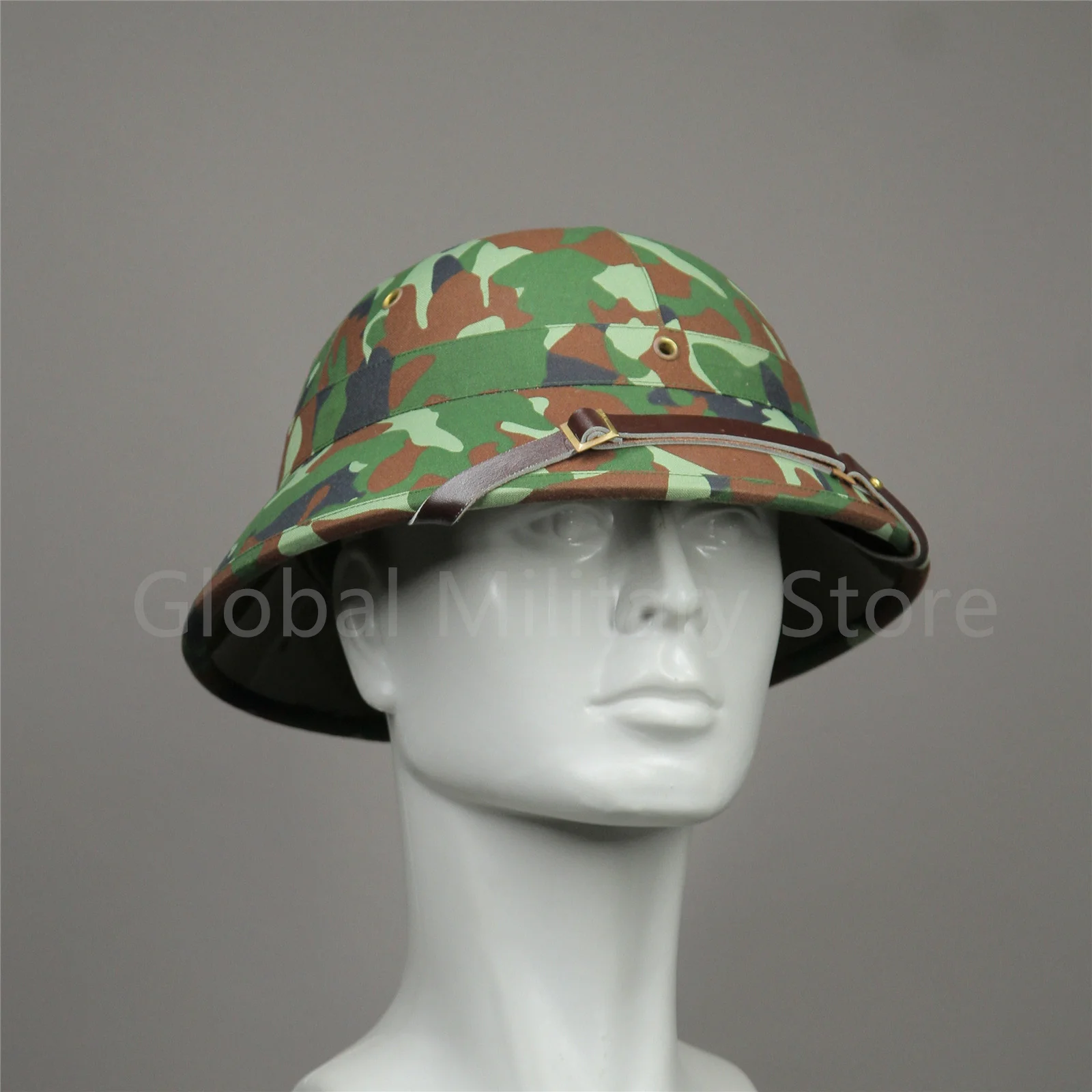 Vietnam Army Combat Helmet Tactical Camouflage Hat Jungle Cap with Net All Green Cool Helmet