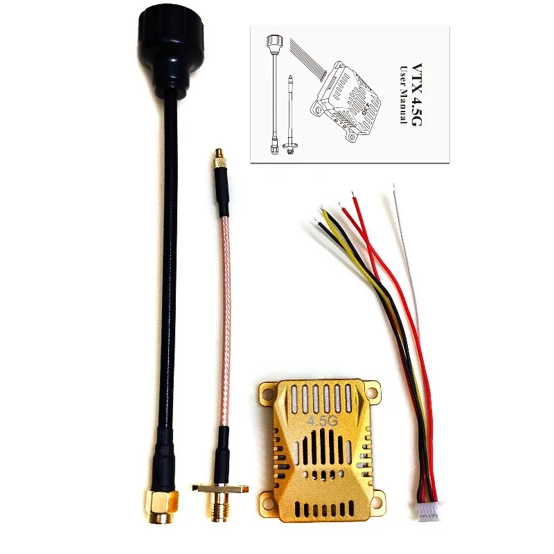 

4.5G 2.5W VTX VRX Wireless Analog FPV Video Transmitter Receiver Combo Strong Signal Long Distance for FPV Aerial Model Parts