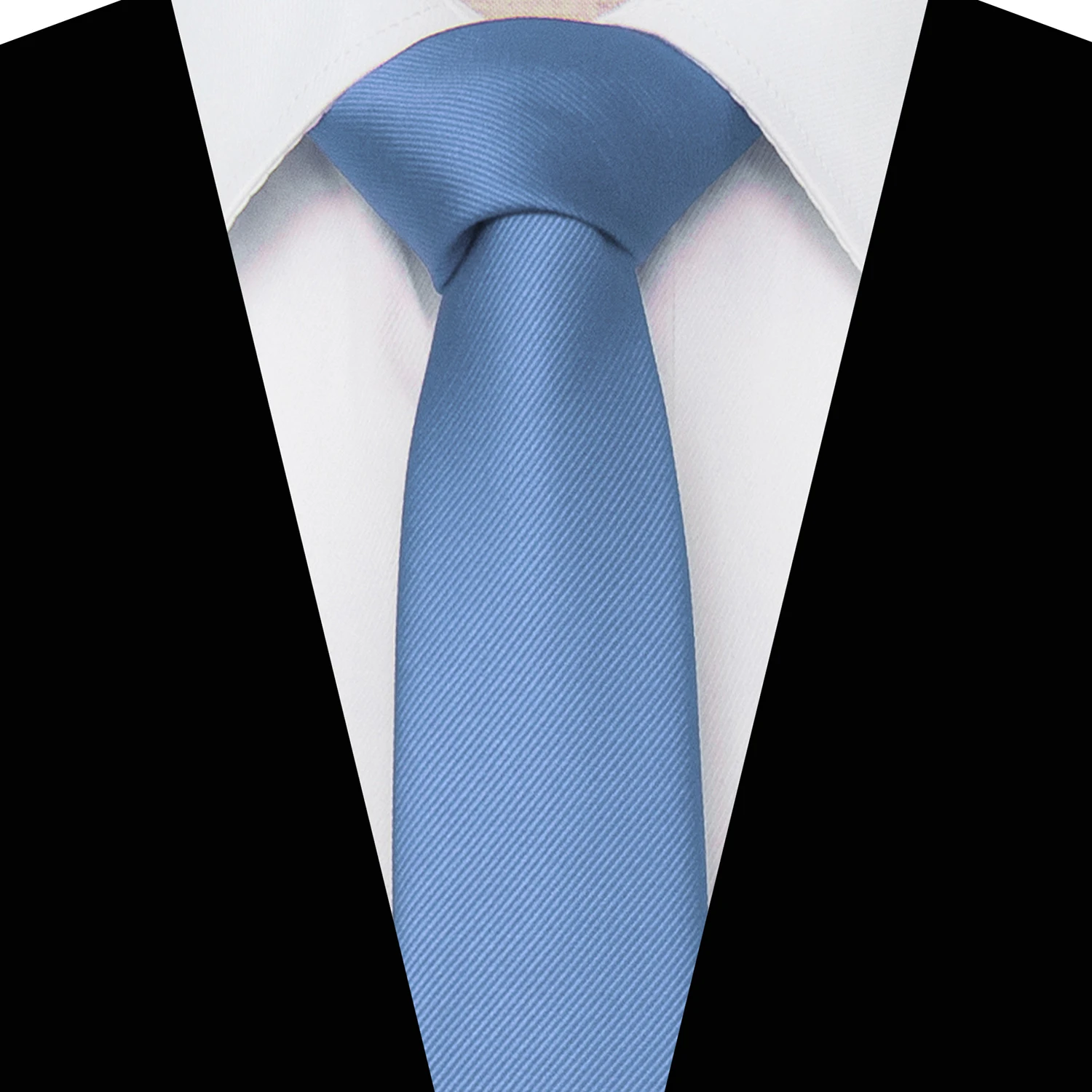 Cravatte classiche da uomo solide Cravatte skinny sottili da 6 cm Cravatte in tessuto jacquard solido per regalo di festa aziendale per matrimoni da uomo