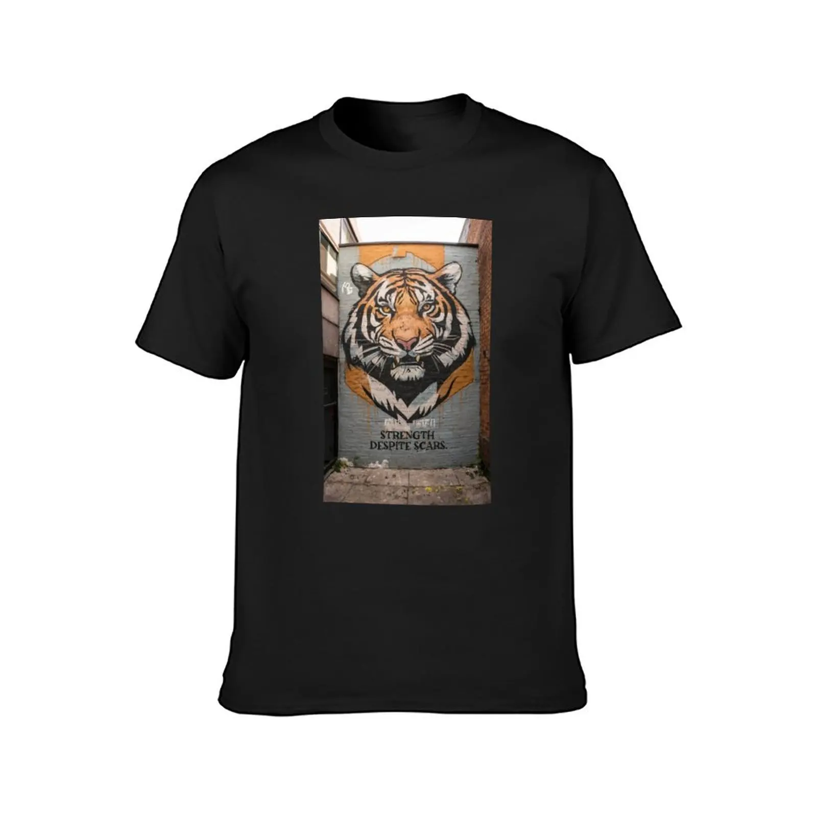 Tiger Stencil Graffiti T-Shirt customizeds new edition plus size tops t shirts for men pack