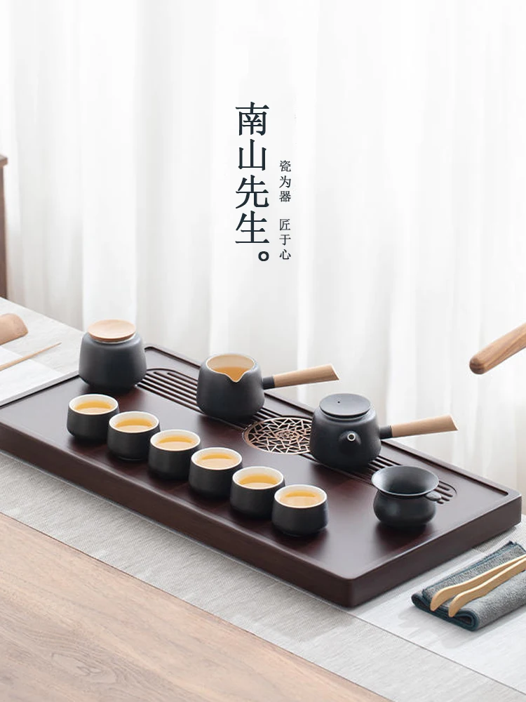 Kung Fu tea set Household living room tea tray teapot ceramic office guest tea set