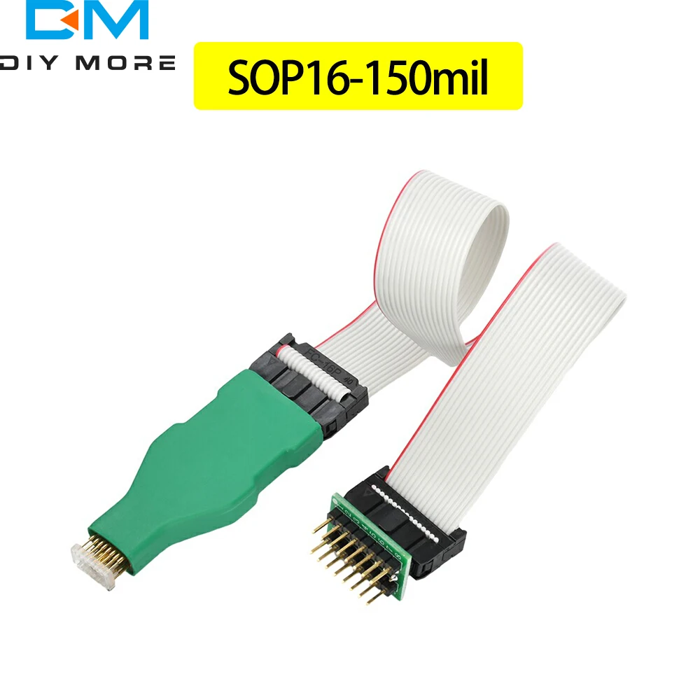 SOP14/SOP16 150mil/300mil رقاقة حرق الكتابة التحقيق كابل مرن تصميم قابل للفصل تحميل خط المبرمج