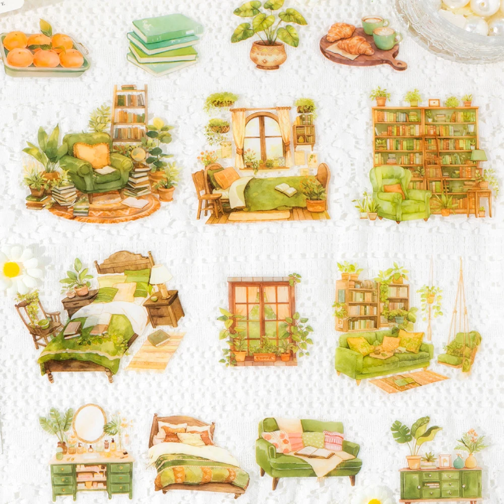 Mr Paper, 4 estilos, 10 unids/bolsa, serie Loyal Warm Fun, pegatinas troqueladas para mascotas, pegatinas para álbum de recortes, papelería kawaii barata