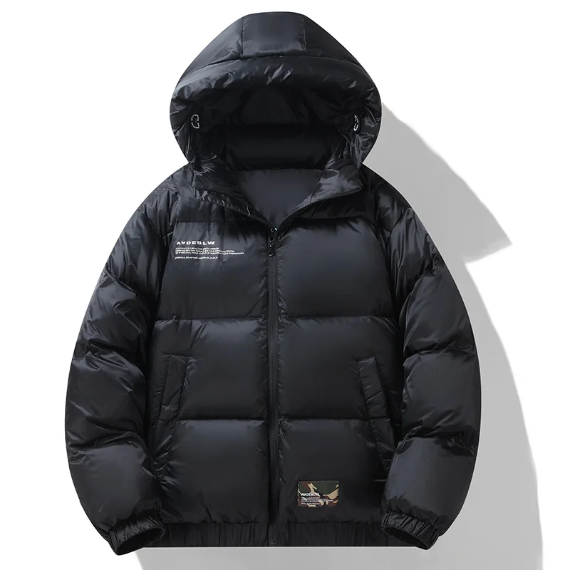 UETEEY-Blouson en Duvet de Canard Blanc pour Homme, à Capuche, Bomber Optique, Parkas Chauds et Décontractés, Streetwear, Nouvelle Collection Hiver 2023