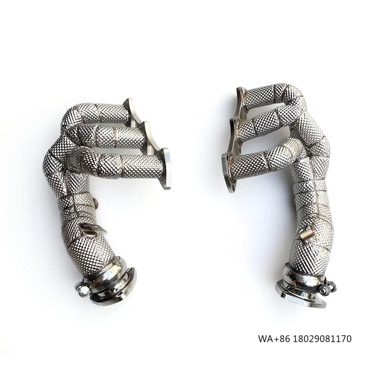 Tuning Manifold Exhaust for  718 GT4 RS 4.0L (982) 2021-2025 Stainless Steel Heat Shield Manifold Header Exhaust