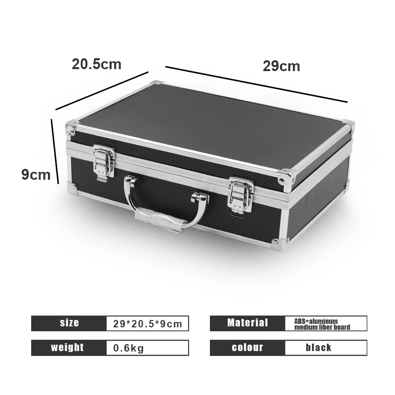 Secure & Durable Aluminum Alloy Toolbox: Portable, Versatile Storage for Tools, Equipment, and Files