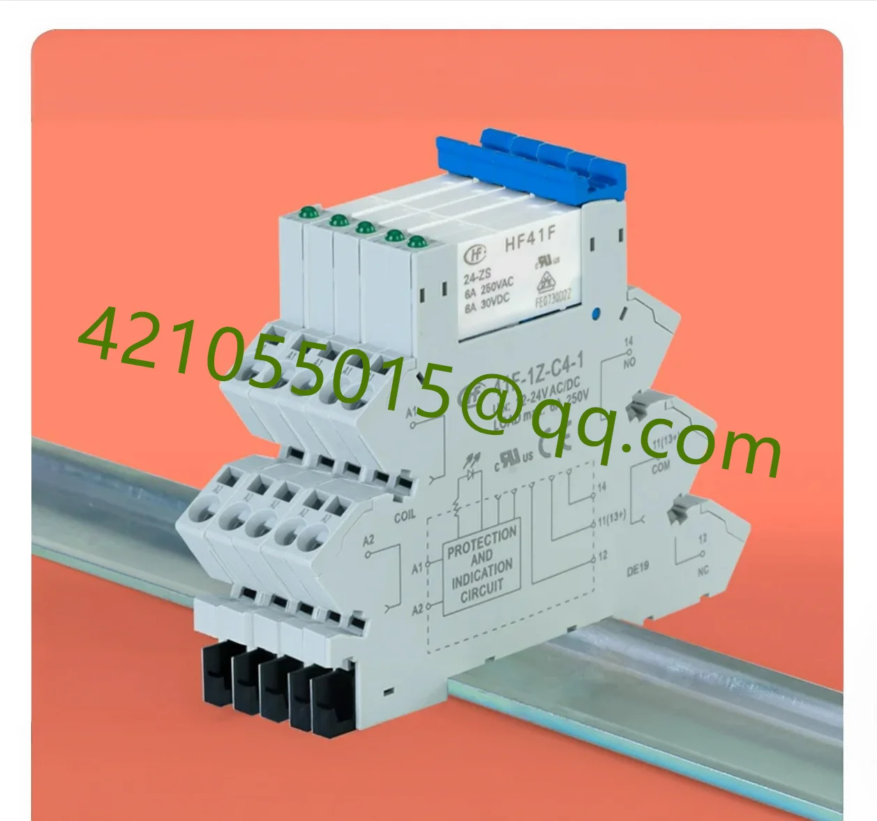 5 pieces, integrated with HF41F ultra-thin relay module, YH41F-C1-24VDC   YK41F-C2-24VDC   YK41F-C2-24VDC   YK41F-C2-24VDC