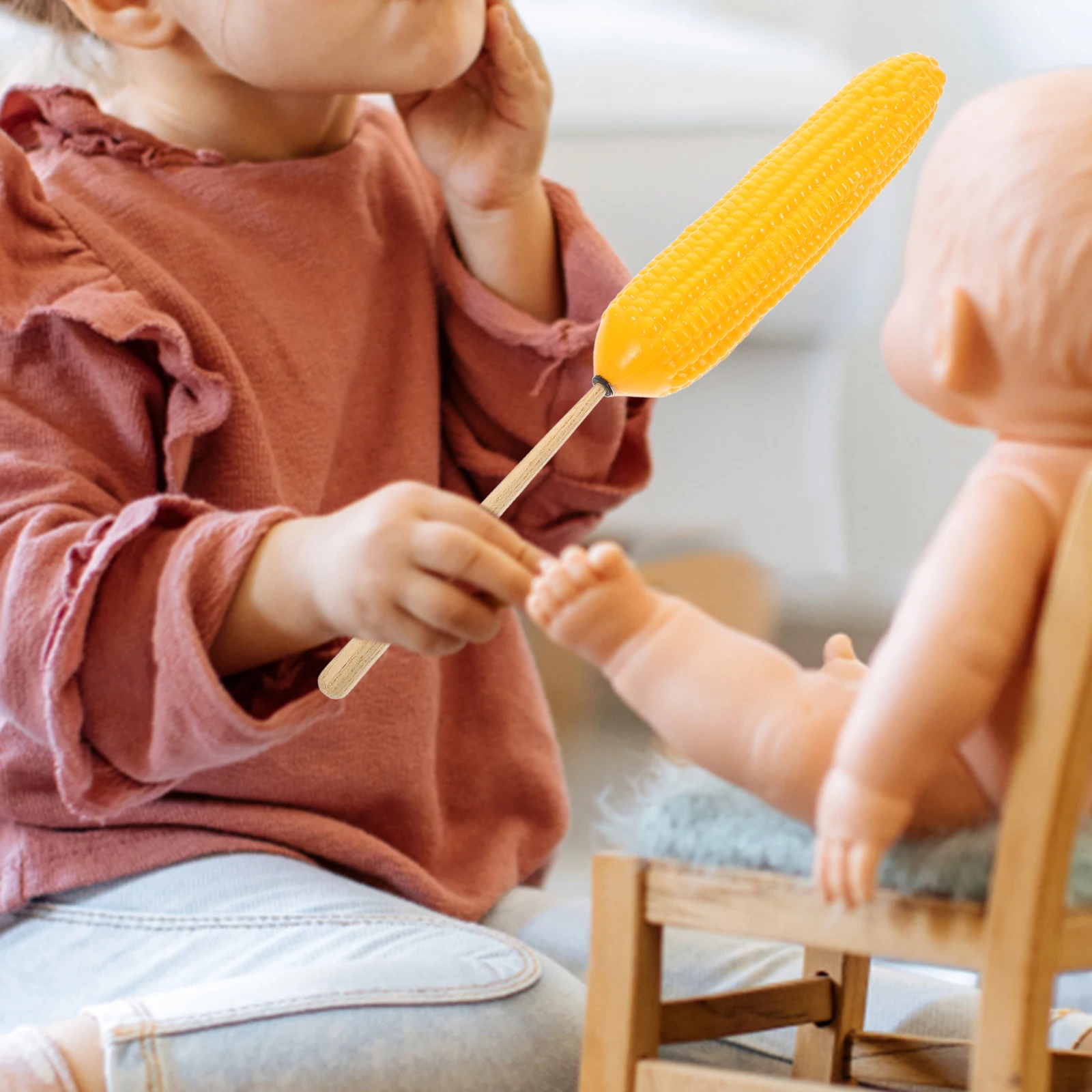 

Orff Instrument Corn Shaker Shape Children Toy Instruments Baby Maracas Teaching Aids