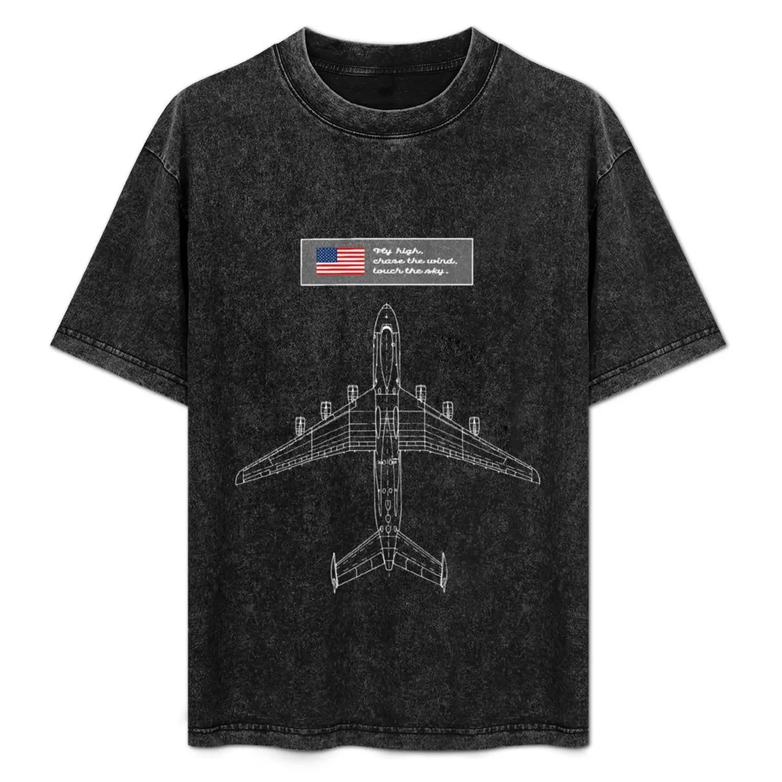 

Airplane, Aviation, Plane, Aeroplane - Fly High T-Shirt street wear blue lock summer tops oversized t shirts for men