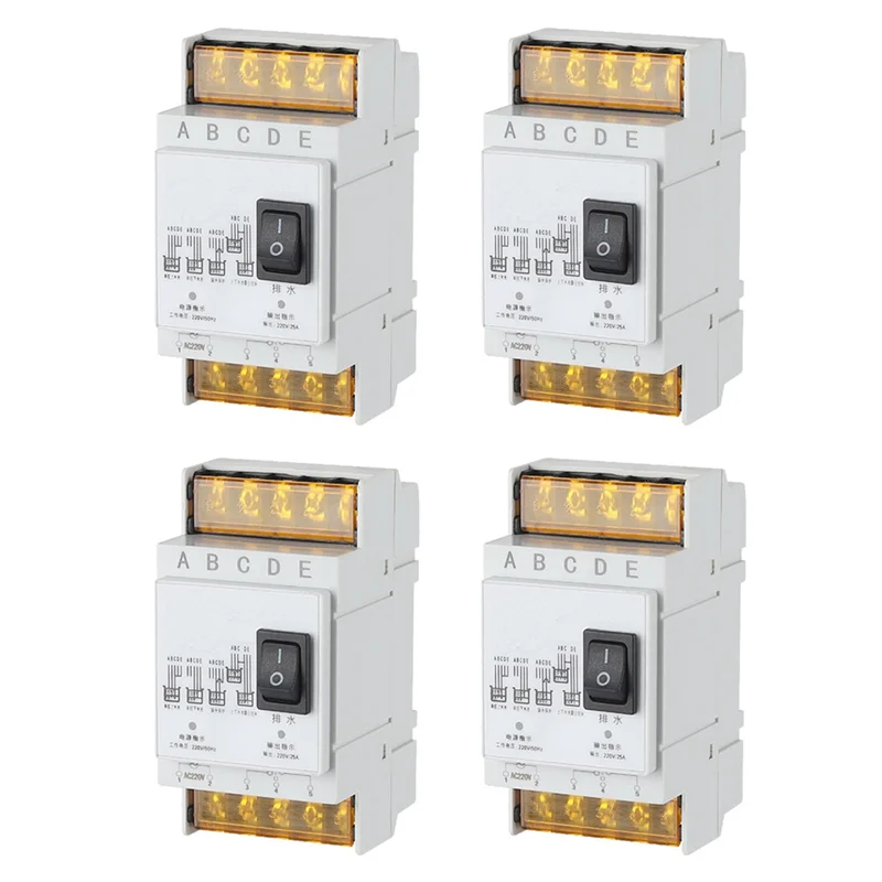 【24 Hours Sale】4X Fully Automatic Water Level Controller Switch 25A 220V Water Tank Liquid Level Detection Sensor A