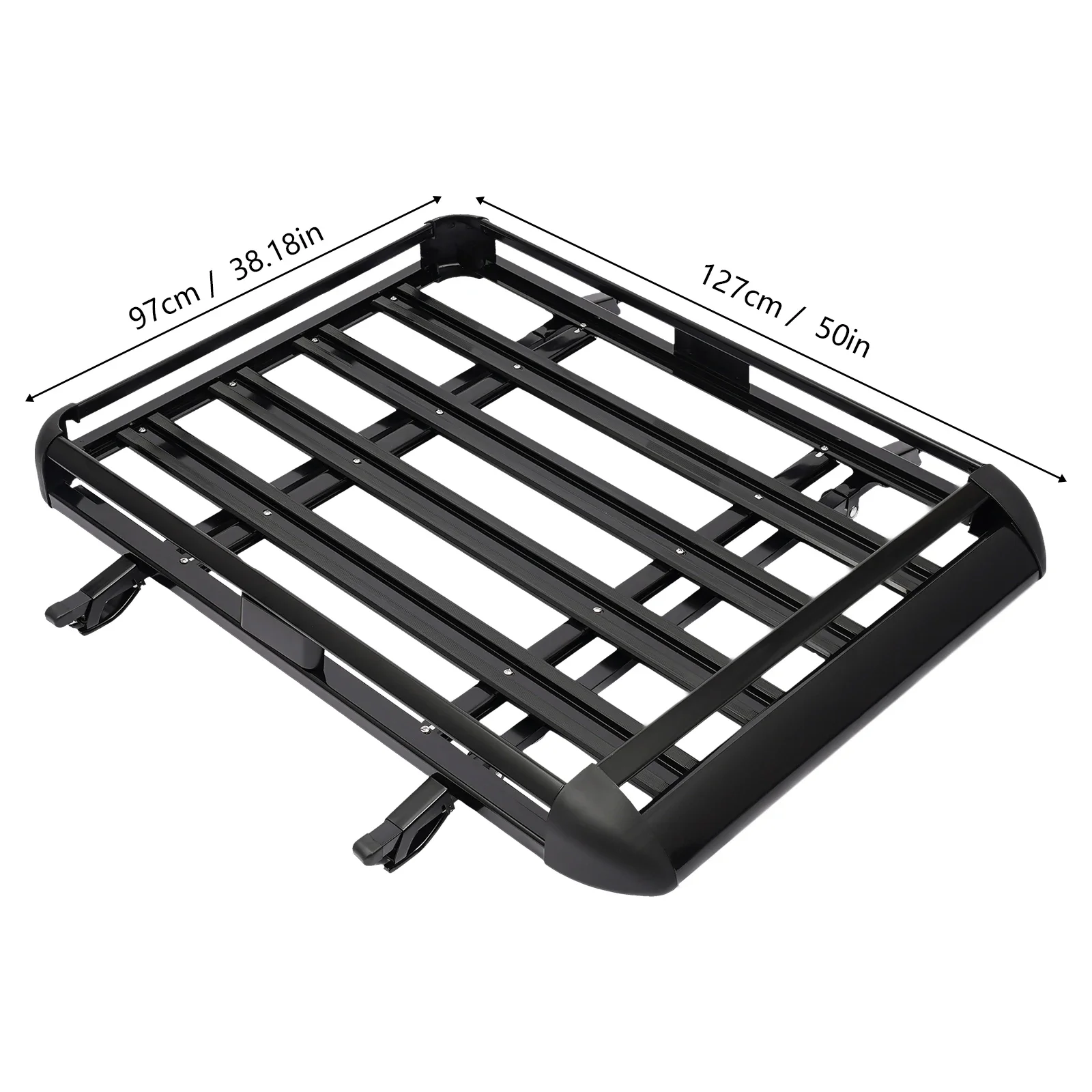 127x97cm/140*100cm/160*100cm Universal Car Roof Rack Basket Tray Luggage Cargo Carrier Aluminium