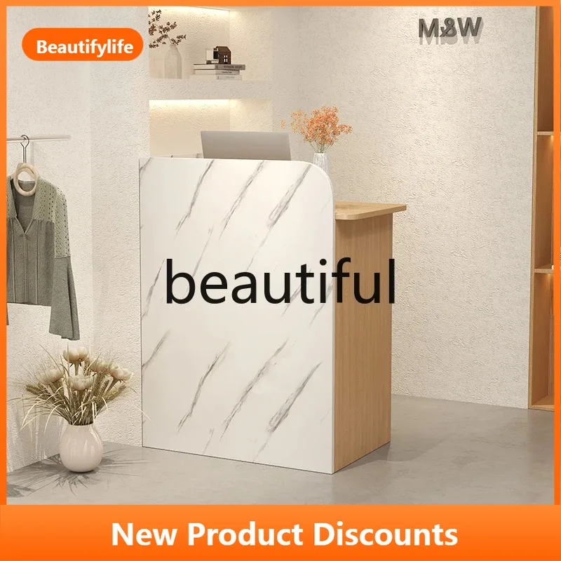 

B73 Checkout page Shop Small front desk Beauty and nail salon Simple and modern, clothing barber shop counter