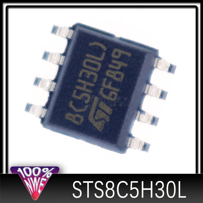 10pcs/lot new STS8C5H30L MOSFET 30V 8A/5.4A 8SOI STS8C5H30 SOP8 ST S8C5H30L STS 8C5H30L